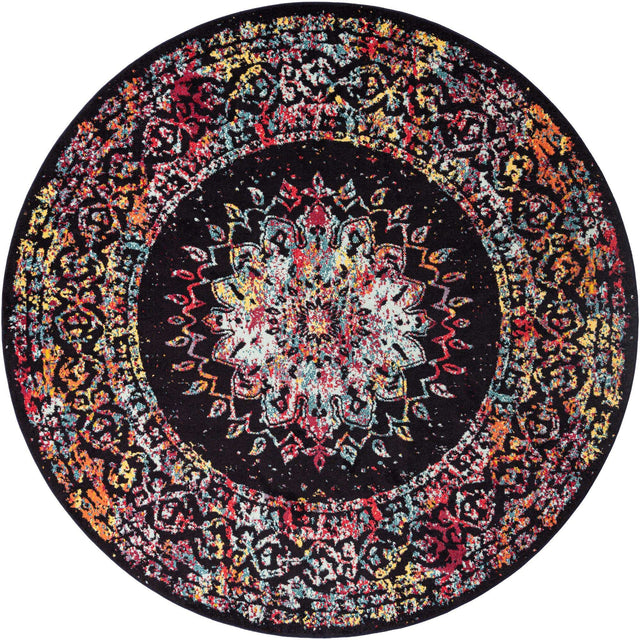 Multicolor 10' x 10' Penrose Round Area Rug