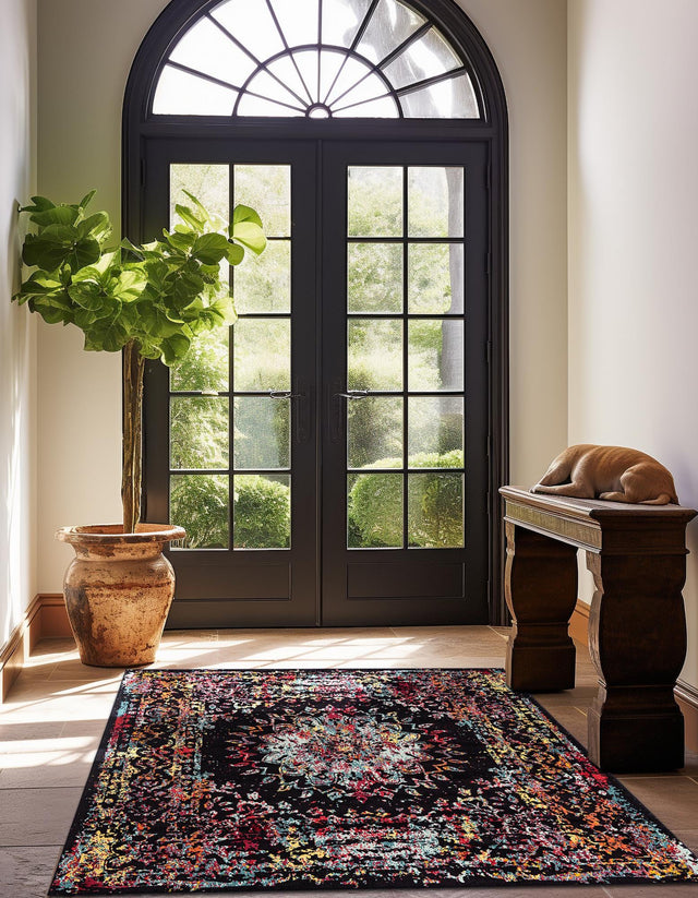 Multicolor 7' 10 x 7' 10 Penrose Square Area Rug