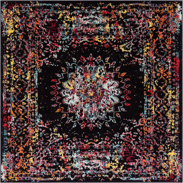 Multicolor 7' 10 x 7' 10 Penrose Square Area Rug