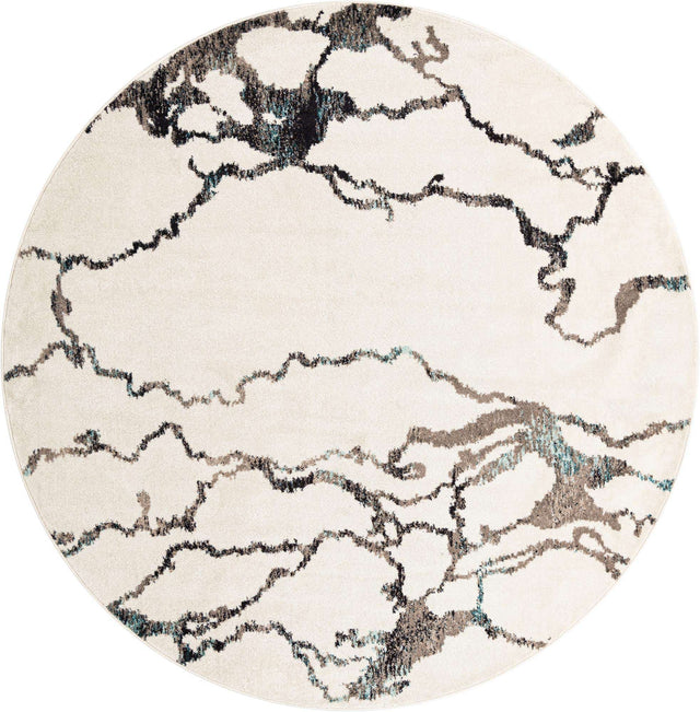 Ivory 10' x 10' Penrose Round Area Rug