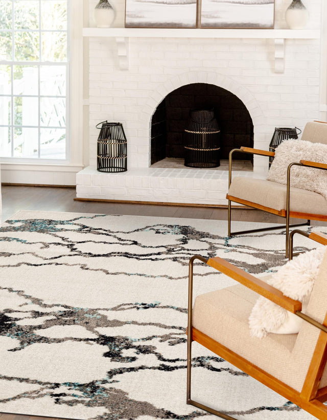 Ivory 7' 10 x 10' Penrose Rectangle Area Rug