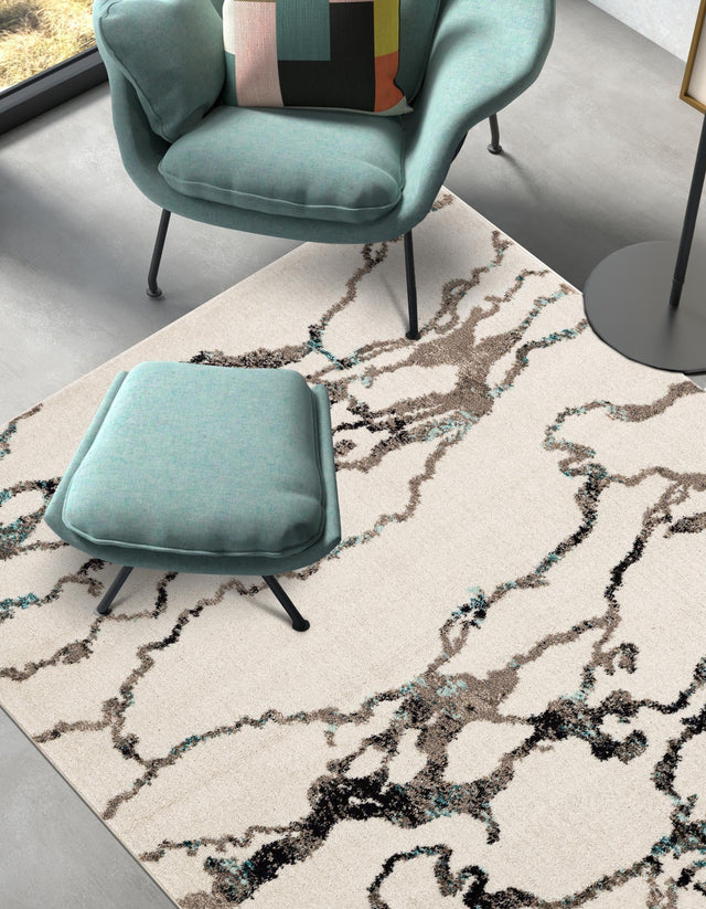 Ivory 4' 1 x 6' 1 Penrose Rectangle Area Rug