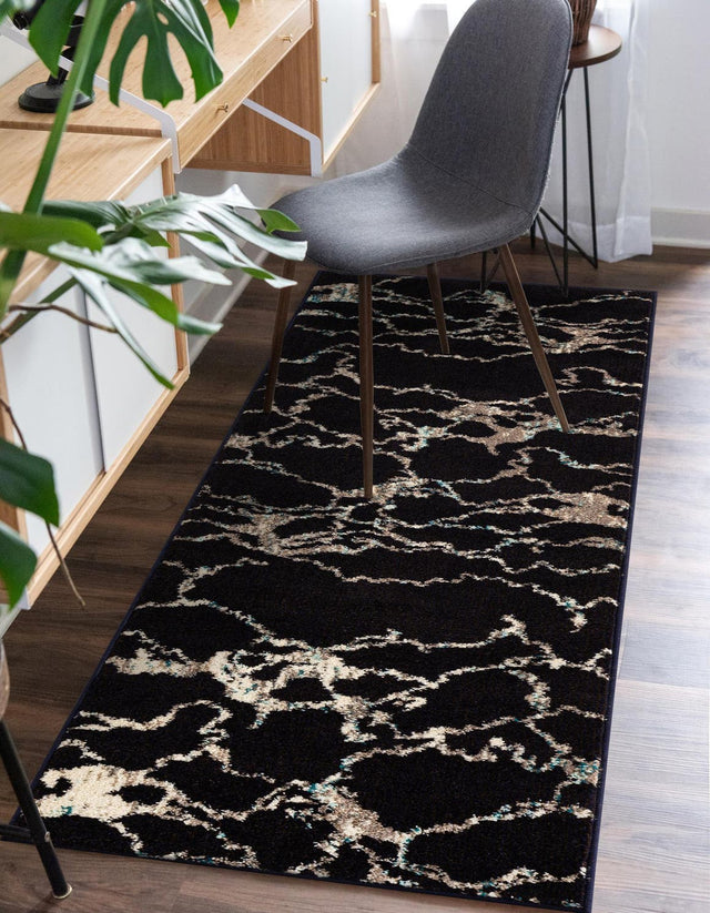 Navy Blue 2' x 6' 1 Penrose Runner Area Rug