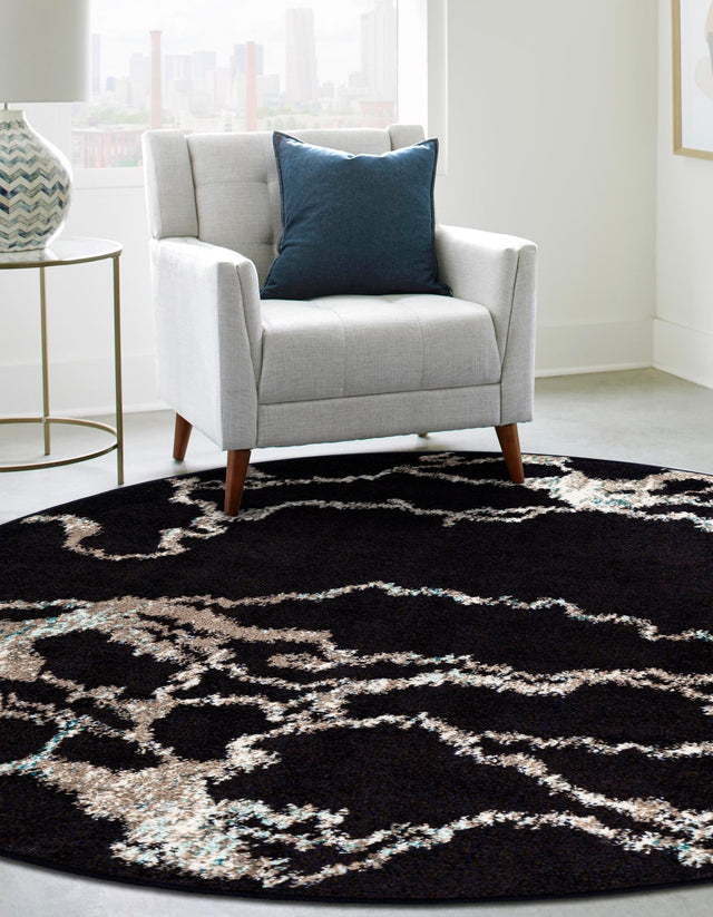Navy Blue 10' x 10' Penrose Round Area Rug