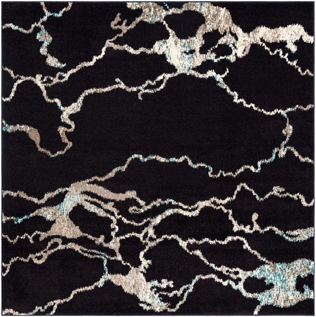 Navy Blue 7' 10 x 7' 10 Penrose Square Area Rug