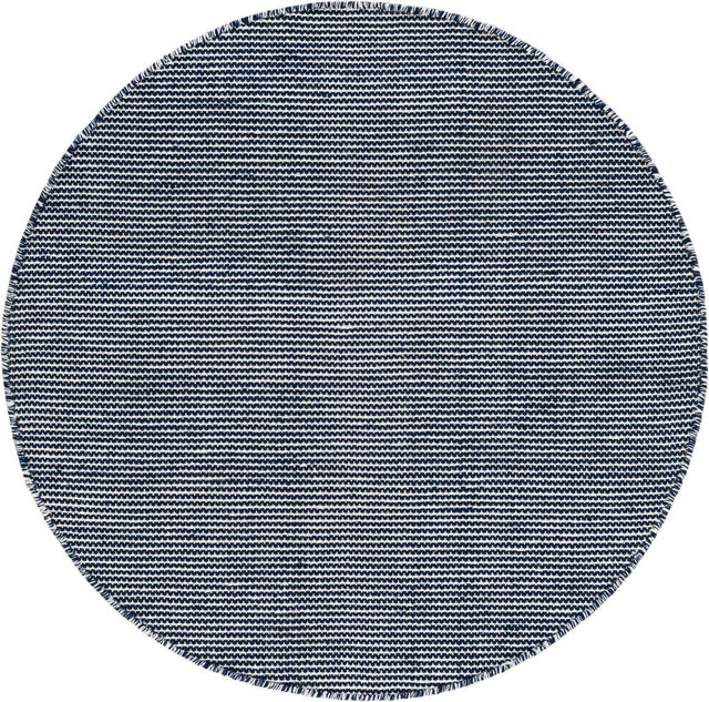 Navy Sky 3' 3 x 3' 3 Jill Zarin Palm Springs Outdoor Round Area Rug Weather Resistant for Patio, Deck, Terrace, Balcony, Porch Hand Made 100% PET Polyester Outside Carpet for Sale at Rug Engine