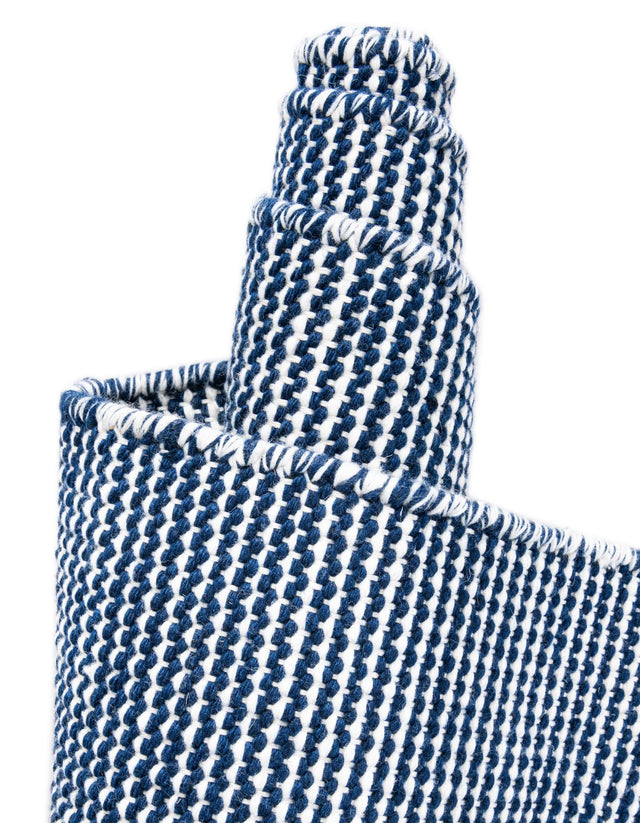Navy Sky 3' 3 x 3' 3 Jill Zarin Palm Springs Outdoor Round Area Rug Weather Resistant for Patio, Deck, Terrace, Balcony, Porch Hand Made 100% PET Polyester Outside Carpet for Sale at Rug Engine