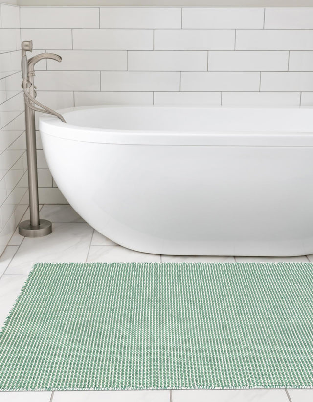 Palm Green 2' x 4' 1 Jill Zarin Palm Springs Outdoor Runner Area Rug Weather Resistant for Patio, Deck, Terrace, Balcony, Porch Hand Made 100% PET Polyester Outside Carpet for Sale at Rug Engine