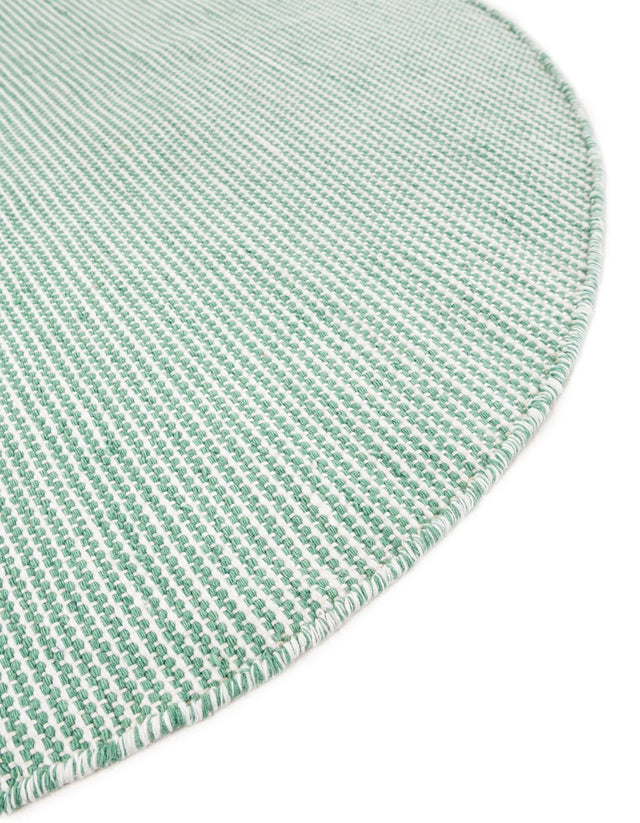 Palm Green 3' 3 x 3' 3 Jill Zarin Palm Springs Outdoor Round Area Rug Weather Resistant for Patio, Deck, Terrace, Balcony, Porch Hand Made 100% PET Polyester Outside Carpet for Sale at Rug Engine