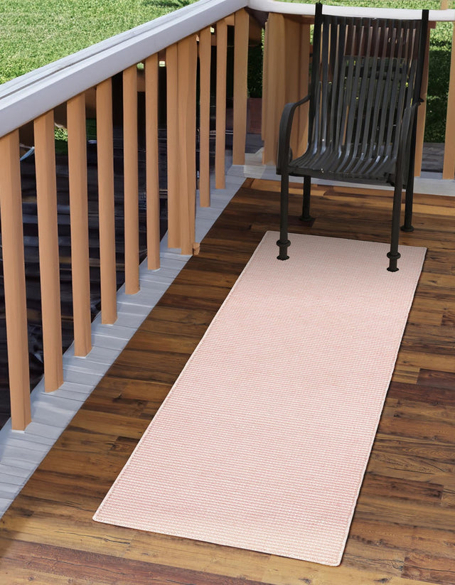 Pink Roses 2' 7 x 10' Jill Zarin Palm Springs Outdoor Runner Area Rug Weather Resistant for Patio, Deck, Terrace, Balcony, Porch Hand Made 100% PET Polyester Outside Carpet for Sale at Rug Engine