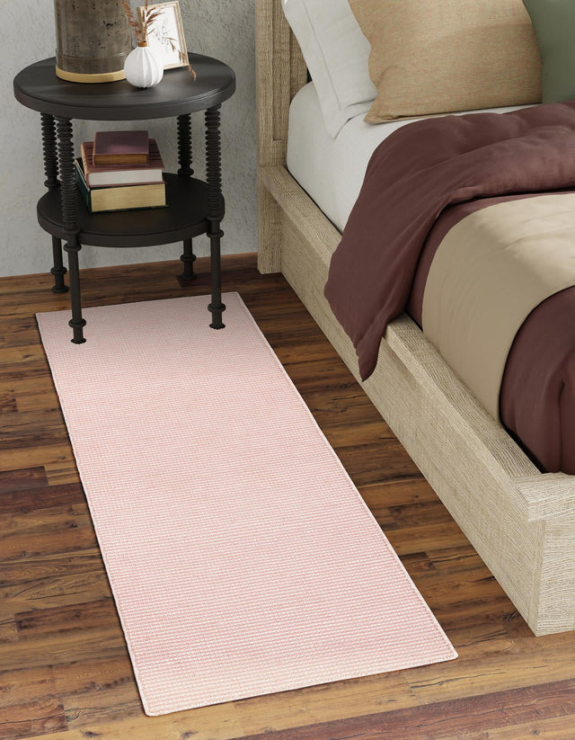 Pink Roses 2' 7 x 10' Jill Zarin Palm Springs Outdoor Runner Area Rug Weather Resistant for Patio, Deck, Terrace, Balcony, Porch Hand Made 100% PET Polyester Outside Carpet for Sale at Rug Engine