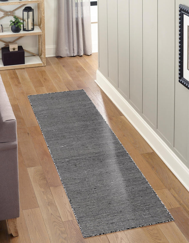 Black Sky 2' x 4' 1 Jill Zarin Palm Springs Outdoor Runner Area Rug Weather Resistant for Patio, Deck, Terrace, Balcony, Porch Hand Made 100% PET Polyester Outside Carpet for Sale at Rug Engine