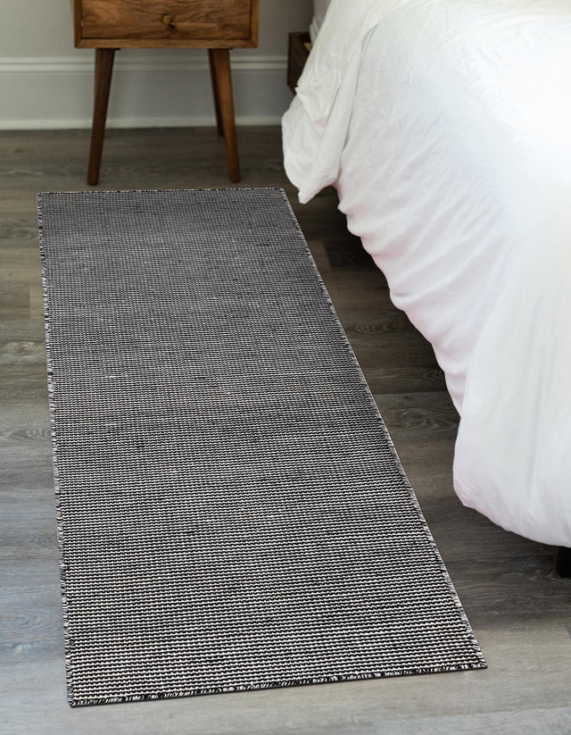 Black Sky 2' 7 x 10' Jill Zarin Palm Springs Outdoor Runner Area Rug Weather Resistant for Patio, Deck, Terrace, Balcony, Porch Hand Made 100% PET Polyester Outside Carpet for Sale at Rug Engine