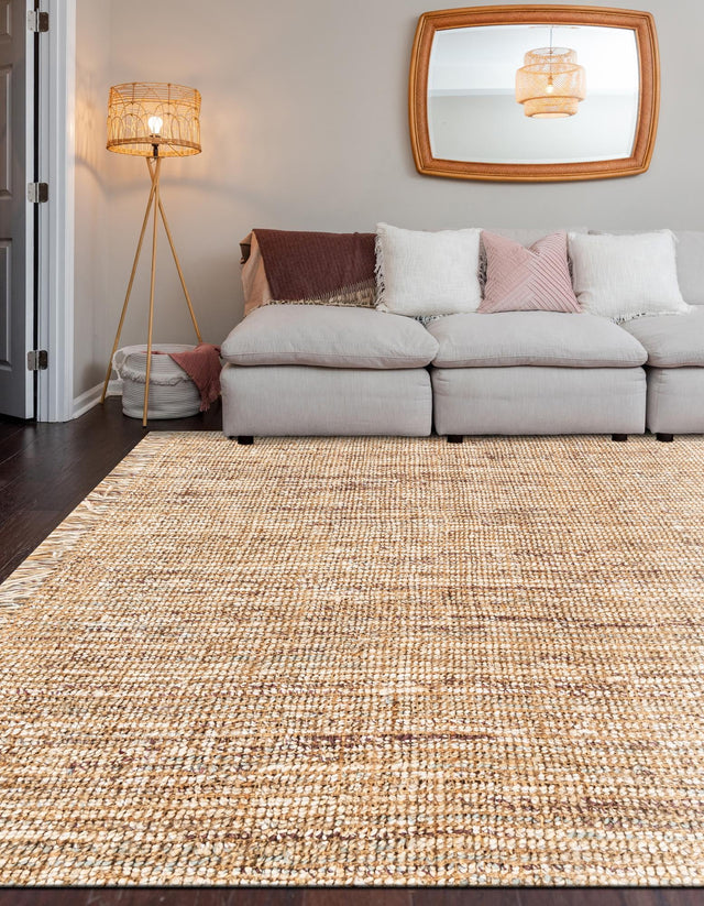 Natural 5' 1 x 8' Chunky Jute Rectangle Area Rug 100% All Natural Jute Sustainable Eco-Friendly Carpet Mat for Natural Interior Design Homes for Sale at Rug Engine