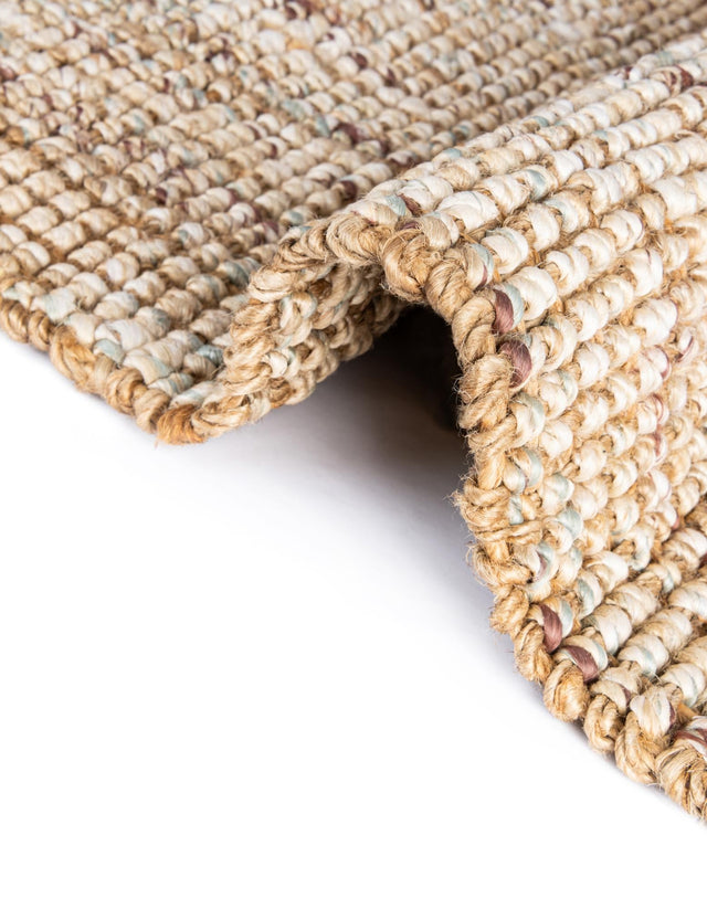 Natural 7' 10 x 7' 10 Chunky Jute Square Area Rug 100% All Natural Jute Sustainable Eco-Friendly Carpet Mat for Natural Interior Design Homes for Sale at Rug Engine