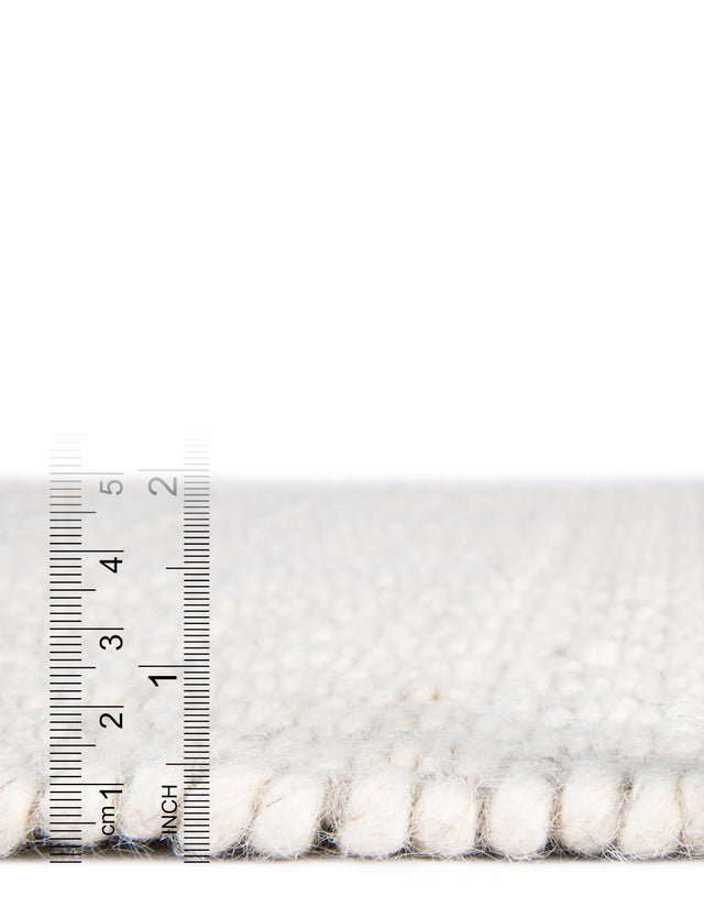 Ivory 7' 10 x 7' 10 Lattice Wool Square Area Rug All Natural Hand Woven Geometric Wool Carpet for Living, Dining, Office, Dorm Room Indoor Decor for Sale at Rug Engine