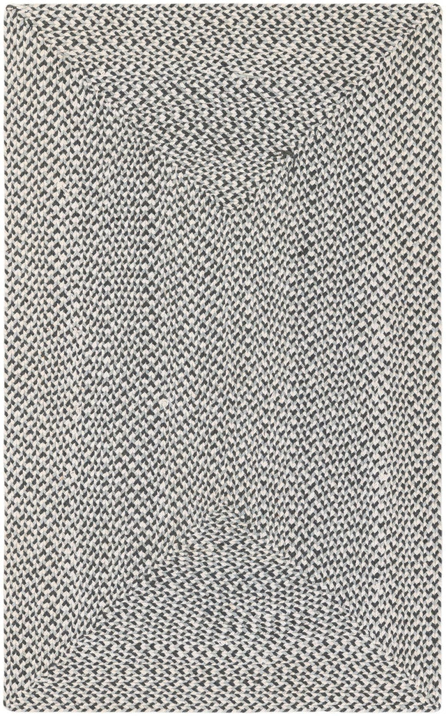 Gray 3' 1 x 5' 1 Tweed Braided Jute Rectangle Area Rug 100% All Natural Jute Hand Braided in India Carpet for Unique Luxury Home Interiors for Sale at Rug Engine
