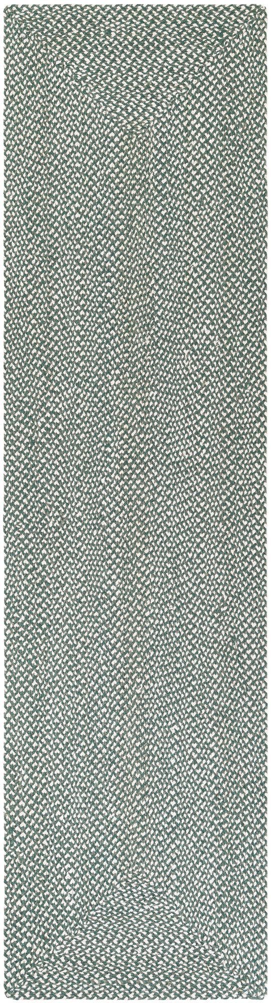 Green 2' 7 x 10' Tweed Braided Jute Runner Area Rug 100% All Natural Jute Hand Braided in India Carpet for Unique Luxury Home Interiors for Sale at Rug Engine