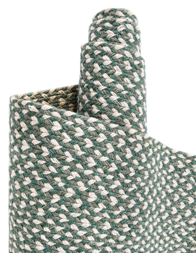 Green 5' 1 x 8' Tweed Braided Jute Rectangle Area Rug 100% All Natural Jute Hand Braided in India Carpet for Unique Luxury Home Interiors for Sale at Rug Engine