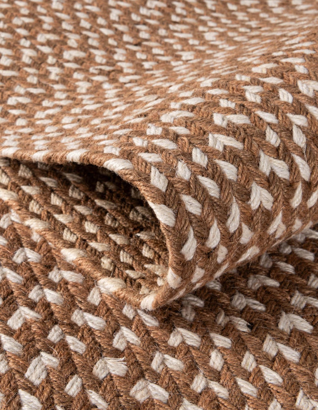 Light Brown 3' 1 x 5' 1 Tweed Braided Jute Rectangle Area Rug 100% All Natural Jute Hand Braided in India Carpet for Unique Luxury Home Interiors for Sale at Rug Engine