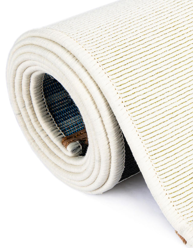 Multicolor 2' x 6' 1 Outdoor Modern Runner Area Rug Weather Resistant for Patio, Deck, Terrace, Balcony, Porch 100% Polypropylene Modern Outside Carpet for Sale at Rug Engine