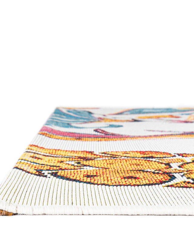 Multicolor 2' x 6' 1 Outdoor Traditional Runner Area Rug Weather Resistant for Patio, Deck, Terrace, Balcony, Porch Classical Design Outside Carpet for Sale at Rug Engine