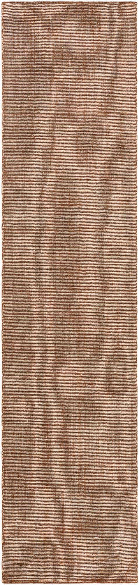 Cocoa Bean Brown 2' 7 x 12' Jill Zarin English Manor Runner Area Rug 100% Premium Natural Wool Handwoven Carpet for Living Rooms, Office Space, Bedrooms, Dorms for Sale at Rug Engine