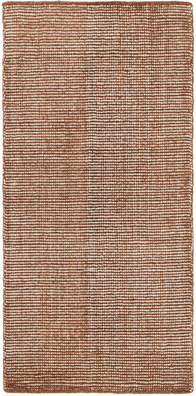 Cocoa Bean Brown 2' x 4' 1 Jill Zarin English Manor Runner Area Rug 100% Premium Natural Wool Handwoven Carpet for Living Rooms, Office Space, Bedrooms, Dorms for Sale at Rug Engine