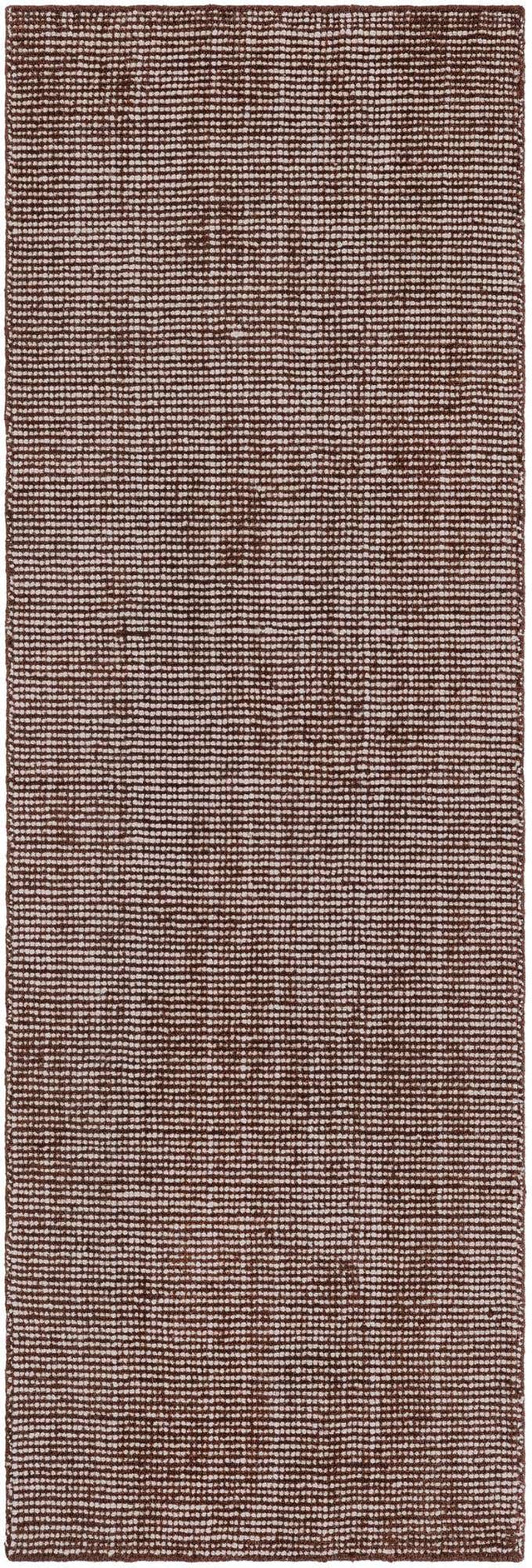 Mocha Brown 2' x 6' 1 Jill Zarin English Manor Runner Area Rug 100% Premium Natural Wool Handwoven Carpet for Living Rooms, Office Space, Bedrooms, Dorms for Sale at Rug Engine