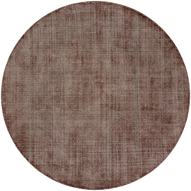 Mocha Brown 7' 10 x 7' 10 Jill Zarin English Manor Round Area Rug 100% Premium Natural Wool Handwoven Carpet for Living Rooms, Office Space, Bedrooms, Dorms for Sale at Rug Engine