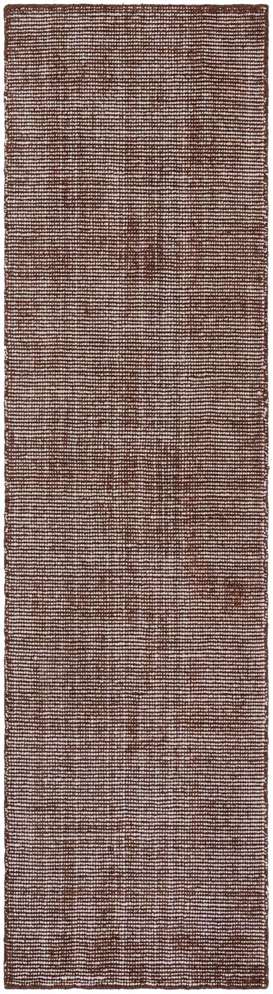 Mocha Brown 2' x 8' Jill Zarin English Manor Runner Area Rug 100% Premium Natural Wool Handwoven Carpet for Living Rooms, Office Space, Bedrooms, Dorms for Sale at Rug Engine