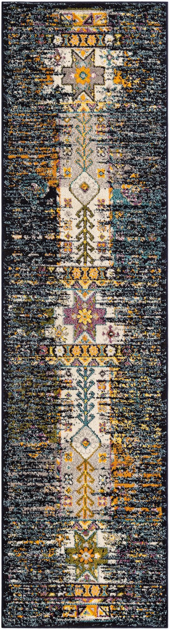 Navy Blue 2' 7 x 10' Penrose Runner Area Rug