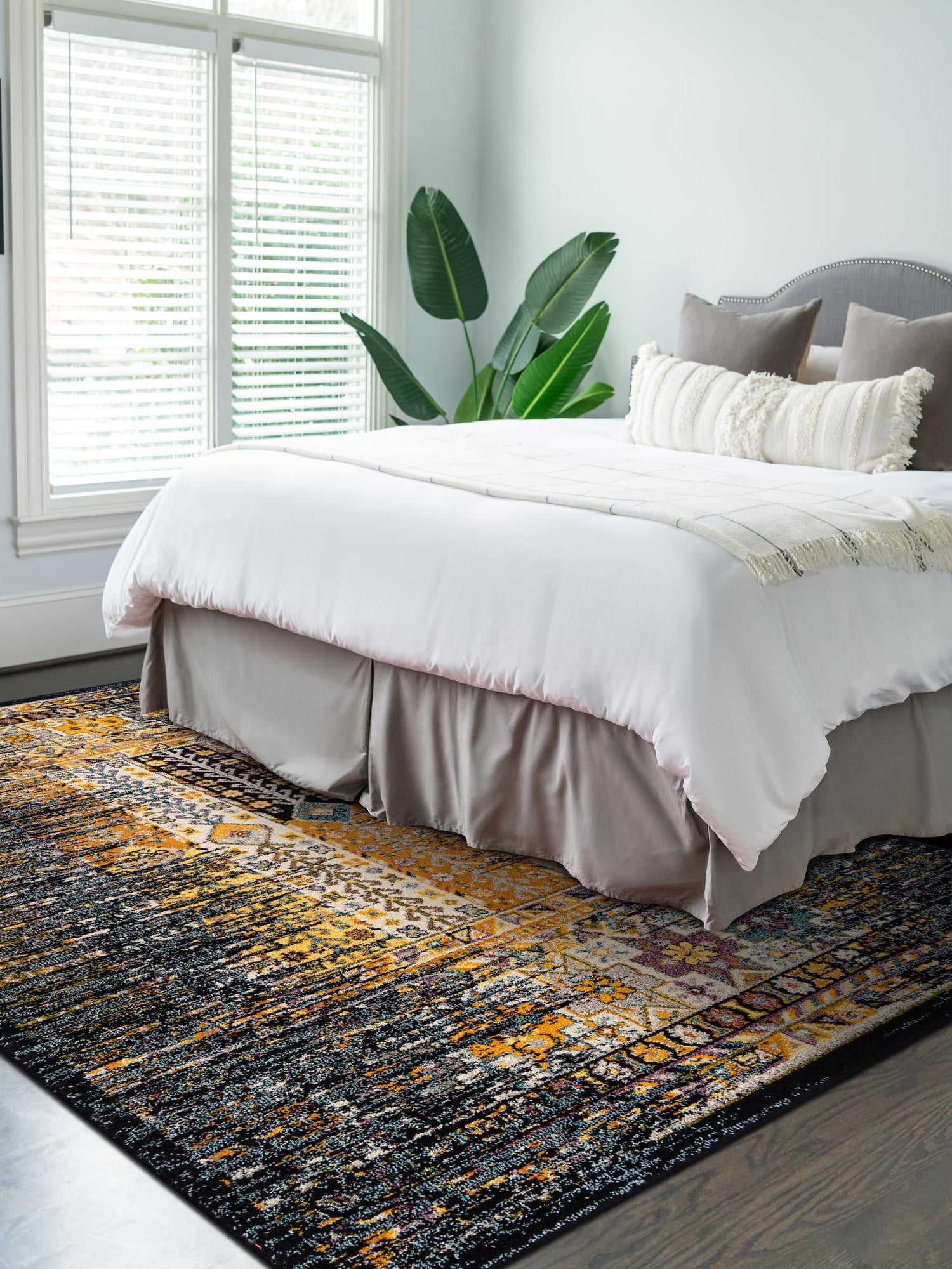 Navy Blue 6' 1 x 9' Penrose Rectangle Area Rug