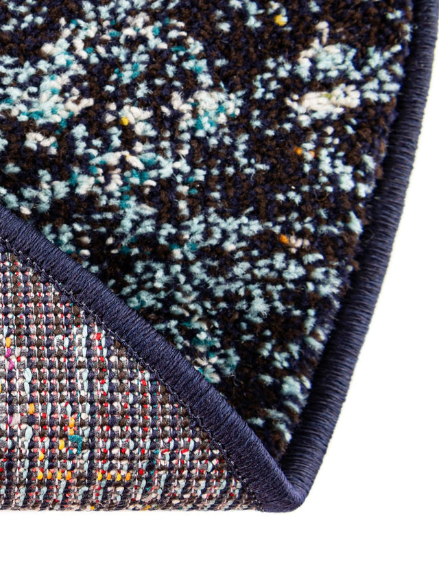 Navy Blue 7' 10 x 7' 10 Penrose Round Area Rug