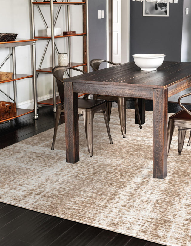 Beige 7' 1 x 10' Laguna Rectangle Area Rug 100% Polypropylene Modern Contemporary Carpet for Bedrooms, Living Room, Dining, Office for Sale at Rug Engine
