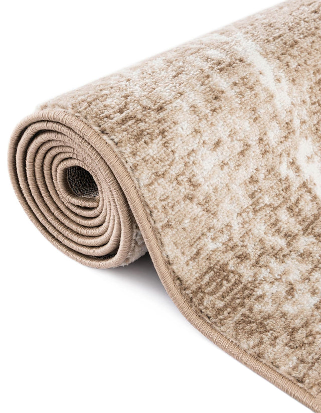 Beige 7' 10 x 7' 10 Laguna Square Area Rug 100% Polypropylene Modern Contemporary Carpet for Bedrooms, Living Room, Dining, Office for Sale at Rug Engine