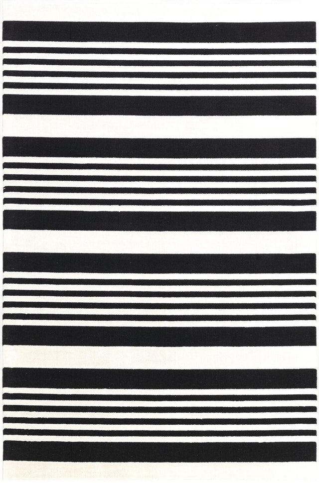 Black and White 4' 5 x 6' 1 Milano Rectangle Area Rug 100% Polyester with Cotton Backing Modern Contemporary Carpet for Home Decor Interior Design for Sale at Rug Engine