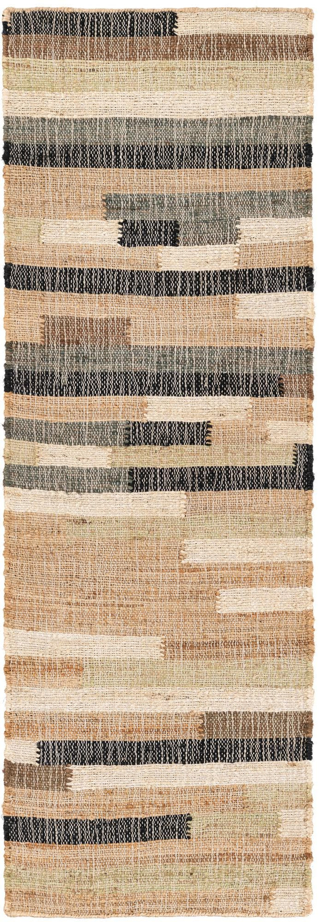 Beige 2' x 6' 1 Kala Handwoven Jute Runner Area Rug All Natural Pile Eco-Friendly Sustainable Urban Carpet for Rustic Design Interior Home Decor for Sale at Rug Engine