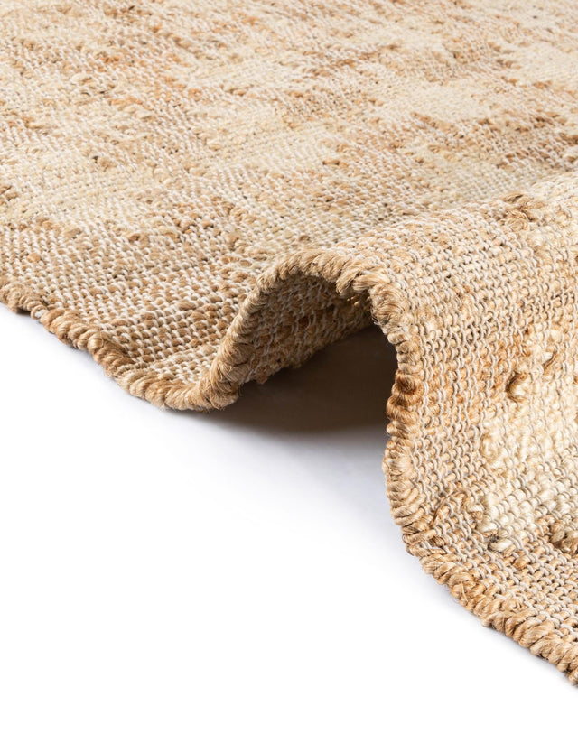 Ivory and Beige 4' 2 x 5' 7 Kala Handwoven Jute Rectangle Area Rug All Natural Pile Eco-Friendly Sustainable Urban Carpet for Rustic Design Interior Home Decor for Sale at Rug Engine