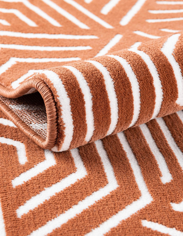 Dusty Pink 5' 3 x 8' Aakaar Rectangle Area Rug 85% Polypropylene & 15% Chenille Living Room Bedroom Carpet for Sale at Rug Engine