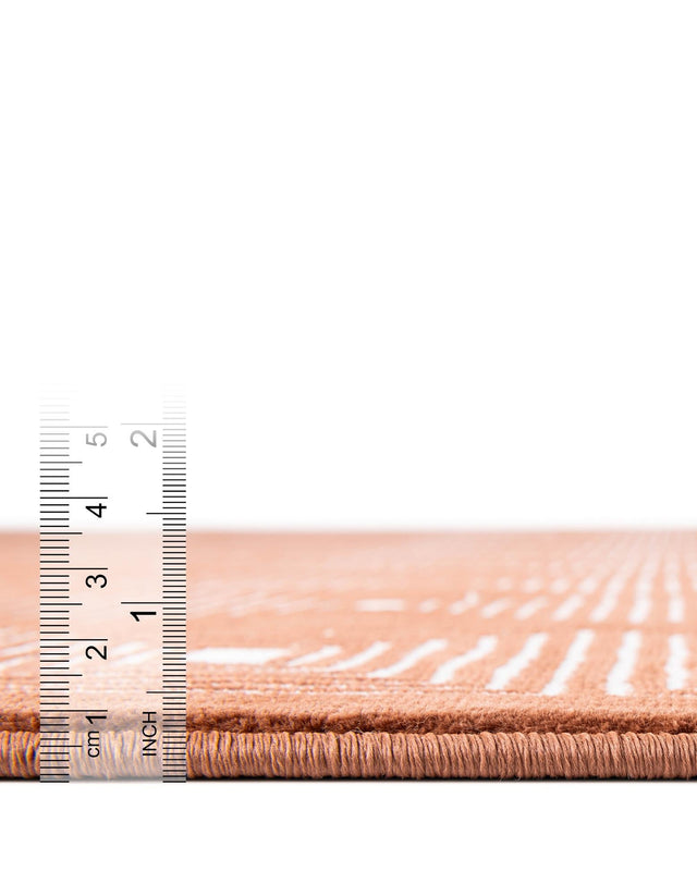 Dusty Pink 2' x 6' 1 Aakaar Runner Area Rug 85% Polypropylene & 15% Chenille Living Room Bedroom Carpet for Sale at Rug Engine