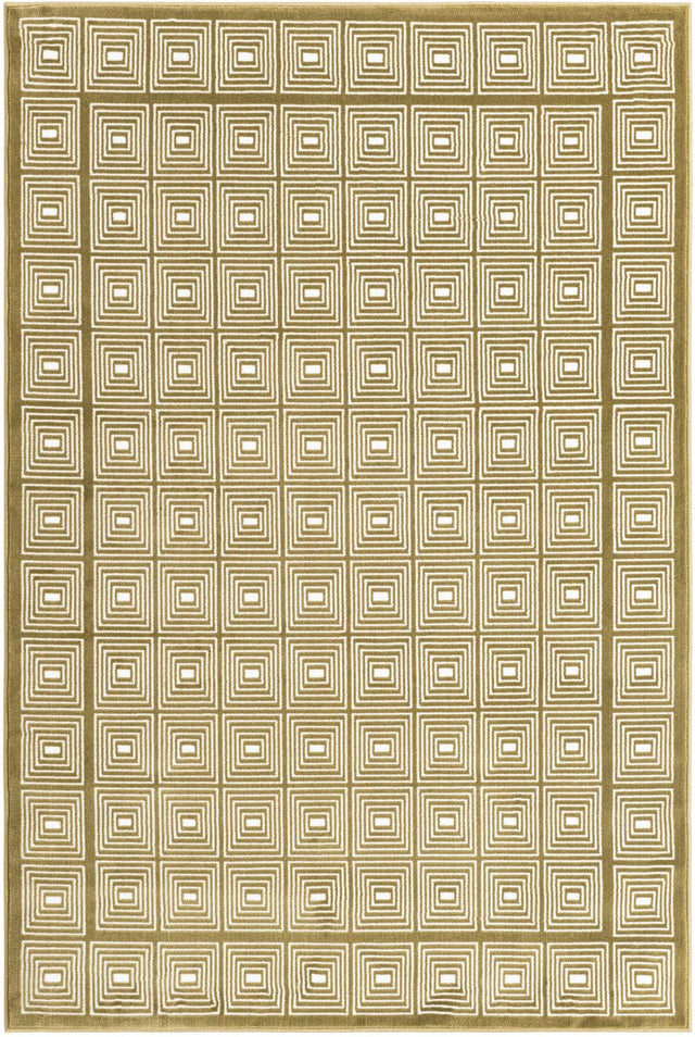 Olive Green 4' 1 x 6' 1 Aakaar Rectangle Area Rug 85% Polypropylene & 15% Chenille Living Room Bedroom Carpet for Sale at Rug Engine