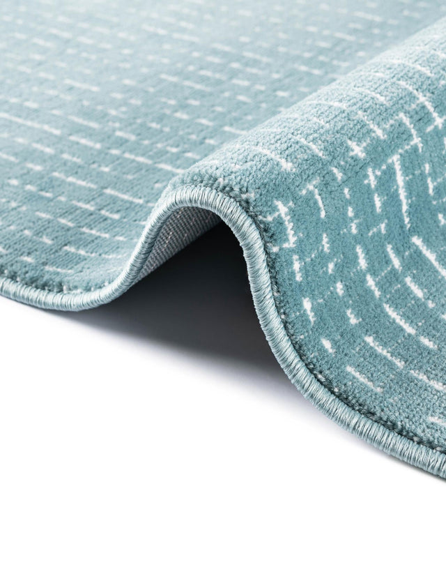 Aegean Blue 5' 3 x 8' Aakaar Rectangle Area Rug 85% Polypropylene & 15% Chenille Living Room Bedroom Carpet for Sale at Rug Engine