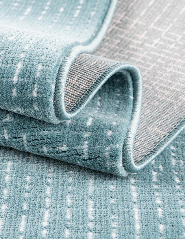 Aegean Blue 5' 3 x 8' Aakaar Rectangle Area Rug 85% Polypropylene & 15% Chenille Living Room Bedroom Carpet for Sale at Rug Engine