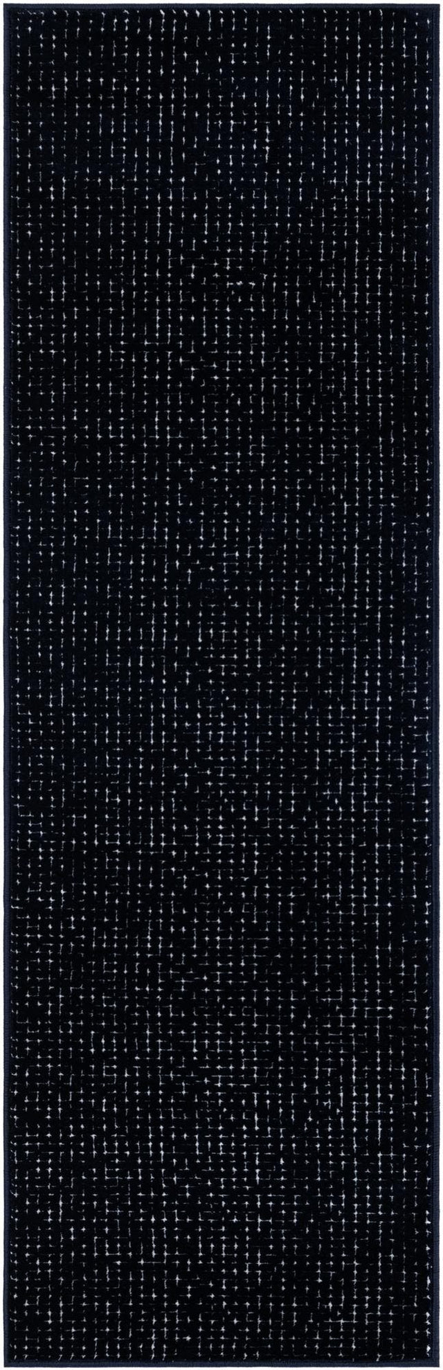Midnight Blue 2' x 6' 1 Aakaar Runner Area Rug 85% Polypropylene & 15% Chenille Living Room Bedroom Carpet for Sale at Rug Engine
