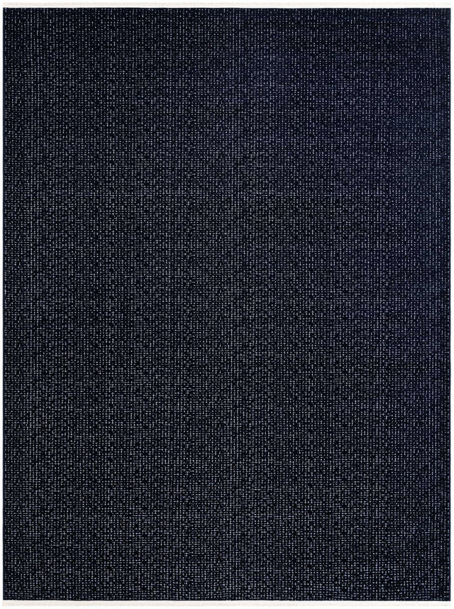 Midnight Blue 7' 10 x 10' Aakaar Rectangle Area Rug 85% Polypropylene & 15% Chenille Living Room Bedroom Carpet for Sale at Rug Engine