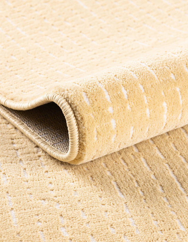 Beige and Cream 4' 1 x 6' 1 Aakaar Rectangle Area Rug 85% Polypropylene & 15% Chenille Living Room Bedroom Carpet for Sale at Rug Engine