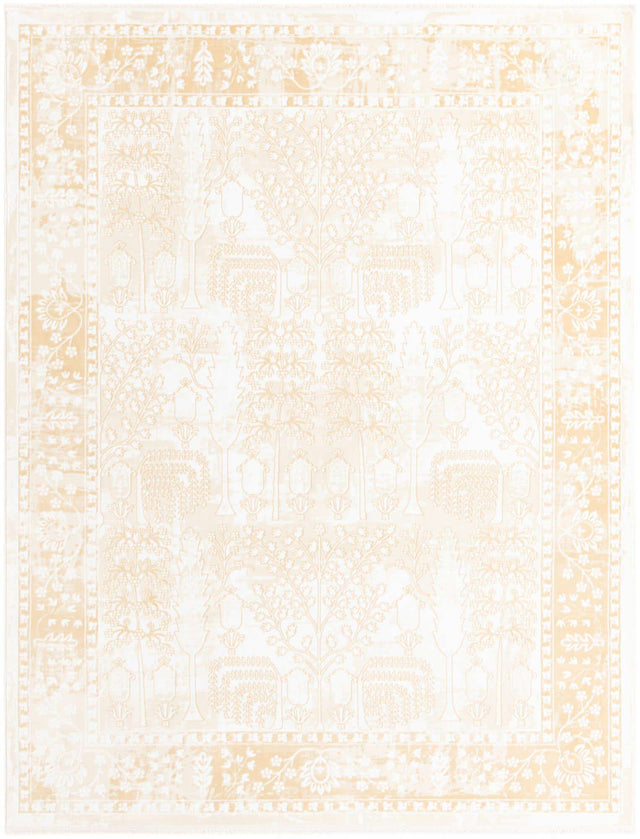 Ivory 7' 10 x 10' Narenj Rectangle Area Rug 85% Polypropylene & 15% Polyester Traditional Classic Carpet for Living, Dining, Bedrooms, Office for Sale at Rug Engine