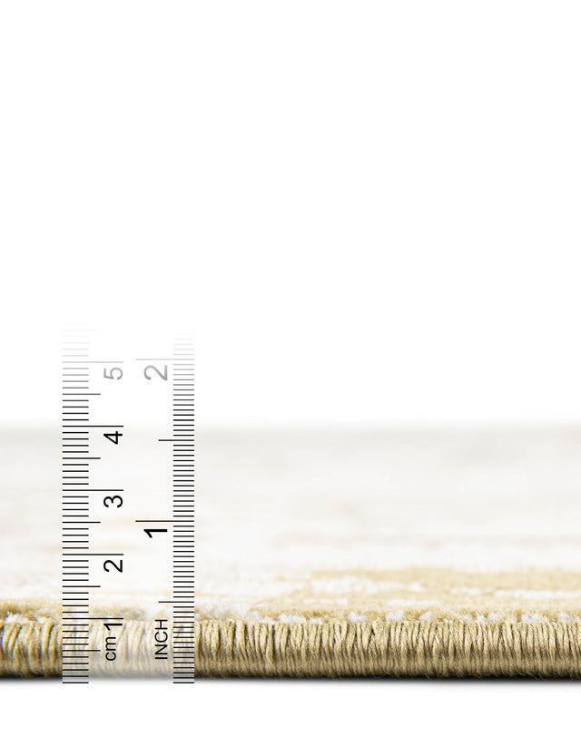 Olive Green 7' 10 x 10' Narenj Rectangle Area Rug 85% Polypropylene & 15% Polyester Traditional Classic Carpet for Living, Dining, Bedrooms, Office for Sale at Rug Engine