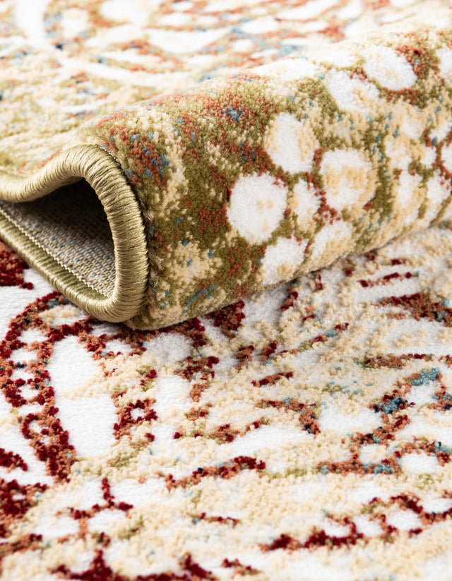 Multicolor 7' 10 x 10' Narenj Rectangle Area Rug 85% Polypropylene & 15% Polyester Traditional Classic Carpet for Living, Dining, Bedrooms, Office for Sale at Rug Engine